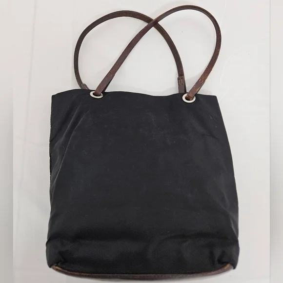 Fendi Vintage Zucca Tote Bag In Black Nylon And Leather Monogram - Picture 10 of 16